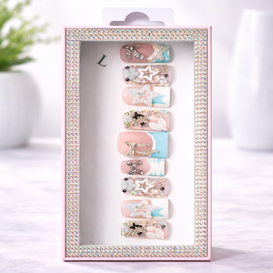 Ongles artificiels 3D faits main en forme de canard, longs, en <span class=keywords><strong>acrylique</strong></span>, emballage personnalisé, fournisseur en gros - Product Image 6