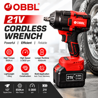 OB-7850 21V Akku-Schlagschrauber 1/2 Zoll Vierkantantrieb 850N.m Hochdrehmoment Elektroschrauber Lithium-Batterie Elektrowerkzeug