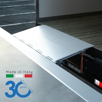 Rampa Deslizante TM PEDANE ES60B con Sistema de Rodamientos de Bolas, Rampa de Carga Manual de Aluminio para Vehículos Pequeños con Ruedas, Capacidad de 4000 kg