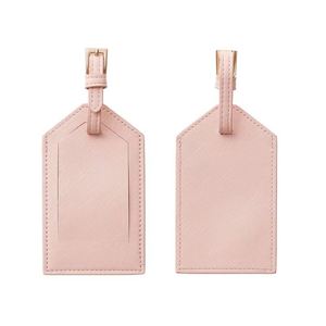 Étiquette de bagage en cuir PU souple résistante à l'eau avec motif de lettres tendance et impression de logo personnalisée en gros - Product Image 1