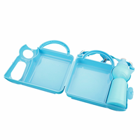 Sublimation thermique Personnalité Portable Boîte À Lunch Pique-Nique Boîte À Bento Avec Eau Botter 2-en-1 En Plastique Boîte À Lunch Pour Enfants
