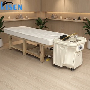 Cama Portátil Kisen para Terapia de Spa Capilar Japonés con Circulación de Agua, Uso en Salón, Móvil, Desmontable, Fácil de Limpiar - Product Image 1