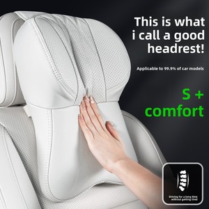 Appuie-tête de voiture, <span class=keywords><strong>coussin</strong></span> de nuque pour voiture, <span class=keywords><strong>coussin</strong></span> de siège adapté aux BMW, Audi, <span class=keywords><strong>Mercedes</strong></span>-Benz, coussins de voiture et support <span class=keywords><strong>lombaire</strong></span> - Product Image 1