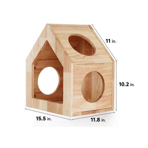 Wooden Cat <b>House</b> Wall Mounted Cat <b>Bed</b> Multifunctional Cat Furniture For Medium Cats - Product Image 4