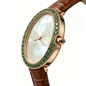 นาฬิกาควอตซ์หรูหราสำหรับผู้หญิงพร้อมโลโก้สั่งทำขายส่ง - นาฬิกาข้อมือสำหรับสุภาพสตรี ดีไซน์หรูหรา กันน้ำ ของขวัญวันวาเลนไทน์ วันเกิด รับผลิตแบบ OEM - Product Image 4