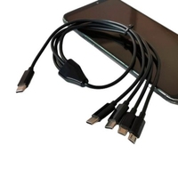 Cable de carga USB/USB C de 1M 1 a 4 con 2 conectores Micro USB tipo C 2 X para teléfonos inteligentes e impresoras