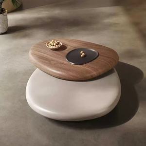 Table basse moderne de designer rotative et durable, miroir, style rétro luxueux, populaire pour salon, créative, irrégulière, en <span class=keywords><strong>bois</strong></span> - Product Image 3