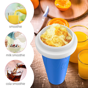 Cấp thực phẩm Silicone đông lạnh ma thuật slushie cup Ice Cream Maker ma thuật nhanh chóng-đông lạnh nước trái cây và Smoothie Silicone slushy làm cup - Product Image 6