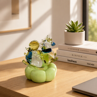 Handgefertigtes Glasiertes Rotierendes Pferde-Glasornament Kulturelles und Kreatives Desktop-Geschenk Figur Kreatives Maskottchen Auto-Geschenk Handwerk