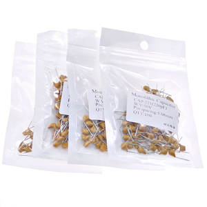 Paquete de 100 Condensadores de Cerámica de Chip Único de 10pF a 10F, Serie Completa, Fijos, No Polares, Componentes de Montaje Superficial para Bricolaje - Product Image 1