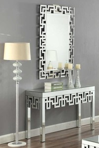 Mesa <span class=keywords><strong>Consola</strong></span> de Espejo de Oferta para <span class=keywords><strong>Sala</strong></span> de Estar con Cristales Brillantes para Hogar y Hotel - Product Image 5
