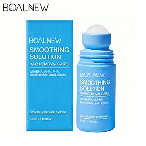 Solution dépilatoire corporelle lissante ODM/OEM avec roll-on à l'huile essentielle <span class=keywords><strong>de</strong></span> réglisse et sérum anti-poils incarnés aux AHA/BHA/PHA - Product Image 6