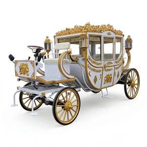 Electric ZOWN Royal Horse Carriage Luxury Wedding Transport Air Conditioning 60V 80A Battery Solid Wheels Customizable CE - Product Image 1