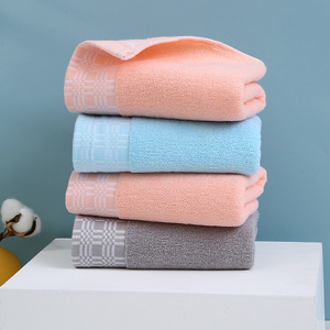 Toallas de algodón jacquard 35x75cm a rayas, absorbentes, suaves para la piel, para regalo y uso diario. - Product Image 2