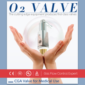 Kiểm Soát Lưu Lượng Khí An Toàn Oxy/Không Khí/Nitơ/Bình Xi Lanh CO2 Trục Kim Tay Quay Flapper Brass CGA540 Van Y Tế - Product Image 4