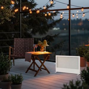 <span class=keywords><strong>Chimenea</strong></span> Eléctrica de Bajo Consumo - Fácil Instalación, Calefacción Confortable por Infrarrojos Lejanos - Product Image 1