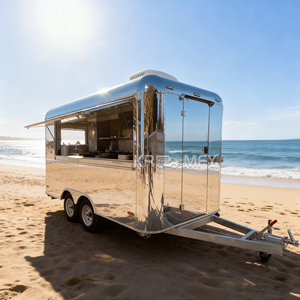 Carrito de café móvil, carrito de helados, remolque con licencia DOT en venta, camión restaurante con cocina completa, vehículo expendedora de alimentos. - Product Image 2