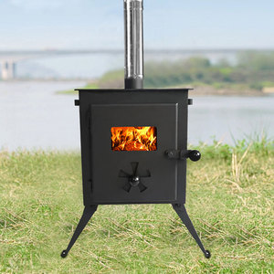 Petit poêle à bois de camping pour cuisiner et chauffer, pour tente de 1 à 2 personnes - Product Image 6