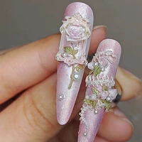 Moule à ongles portable en silicone 3D, motif squelette et épines, style gothique Halloween, écologique, pour la décoration de manucure DIY