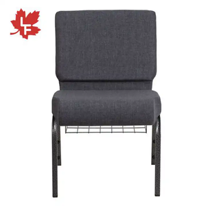 Moderno usato impilamento telai in metallo 21 pollici chiesa mobili ad incastro imbottito tearter sedia sedia impilabile sedia da chiesa sedia impilabile - Product Image 3