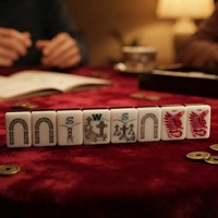 Kit de jeu de Mahjong à thème Unique Miss Catalina, blocs en acrylique, motif imprimé vif, sac de transport à fermeture éclair, pour fêtes en intérieur