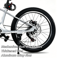Vélo de montagne pour enfants unisexe de haute qualité en alliage de magnésium, frein à disque, 18, 20, 22 pouces, violet, bleu ciel, pour l'extérieur