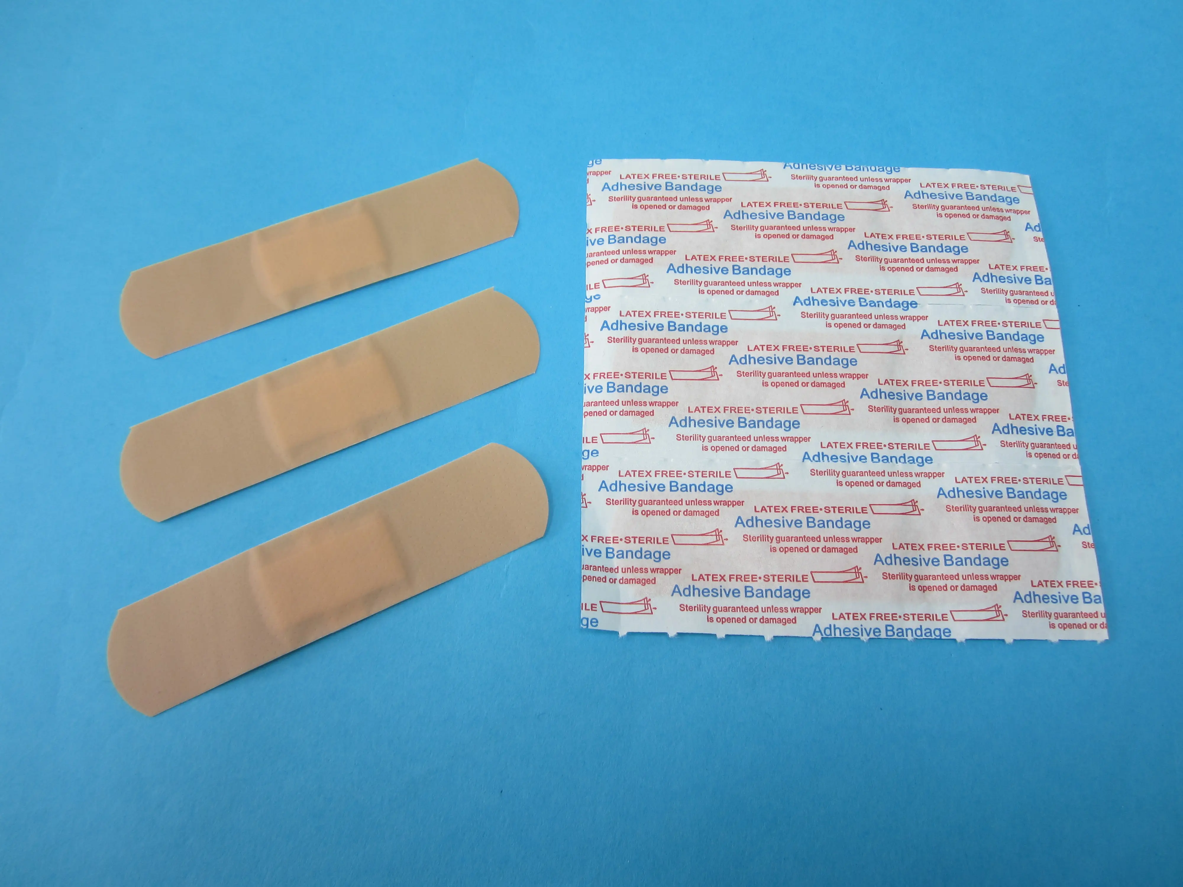 Bandaid adesivo dedo personalizado respirável, adesivo descartável de tiras médicas, primeiros socorros, 100%