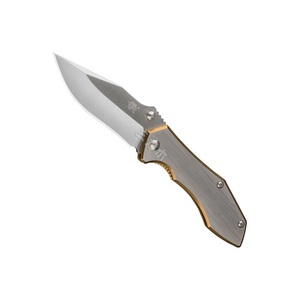 มีดพับคุณภาพสูงแบบกำหนดเอง OEM <span class=keywords><strong>Sanrenmu</strong></span> 7030LUC-SC ไทเทเนียมแข็งแรง ไม่มีใบมีดแบบตายตัว สำหรับกิจกรรมกลางแจ้ง ดาบเหล็กดามัสกัส พกพาสะดวก - Product Image 4