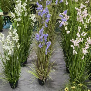 Ramo de Flores Artificiales de <span class=keywords><strong>Campanula</strong></span> en Maceta, Duradero, Ecológico, Accesorios para Espectáculos de Danza, Decoración para Hoteles y Eventos - Product Image 3