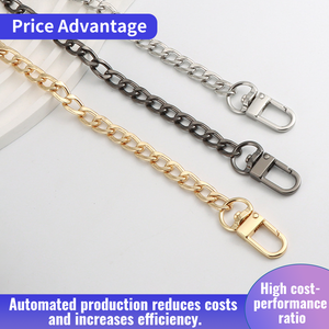 Factory Custom Metal <strong>Bag</strong> Chain <strong>Strap</strong> CrossBody Purse Shoulder <strong>Bag</strong> <strong>Strap</strong> <strong>Replacement</strong> <strong>Straps</strong> with Snap Hooks - Product Image 2