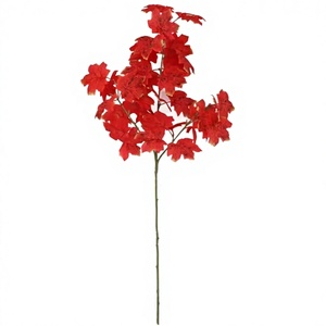 Branches décoratives artificielles <span class=keywords><strong>en</strong></span> feuilles d'érable, feuillage réaliste d'<span class=keywords><strong>automne</strong></span>, <span class=keywords><strong>en</strong></span> plastique pour aménagement paysager et création d'arbres extérieurs - Product Image 1