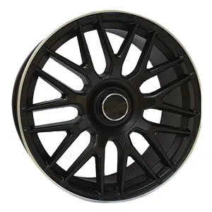 OEM ODM Custom E300L Black Gun Metal 5 Holes Aluminum 20 21 Inch 5x112 Hub Casting Wheels