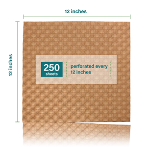 Papel de Embalaje con Relieve 3D, Película Protectora de Papel Bond, Material de Embalaje Amortiguador en Rollo, Papel de Nido de Abeja - Product Image 2
