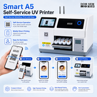 Impresora UV Plana Inteligente A5, Control por Aplicación Móvil, Máquina de Impresión Personalizada de Autoservicio