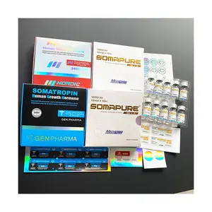 Pharma packaging 35 - Printed bodybuilding peptide hormone human growth gh 2ml 3ml 191aa box label pharmaceuticals 10iu label