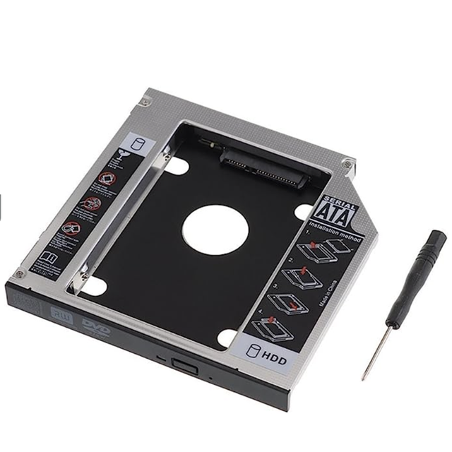 SATA Hard Drive case Caddy Universal 12.7 mm SATA to SATA 2nd SSD HDD Hard Drive Caddy Adapter Tray Enclosures