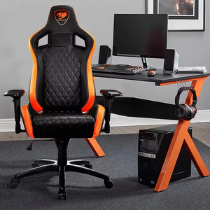 Chaise de bureau ergonomique réglable <span class=keywords><strong>Cougar</strong></span> pour gamer, avec appui-tête pivotant et soutien lombaire, design moderne pour PC et jeux sur ordinateur - Product Image 3