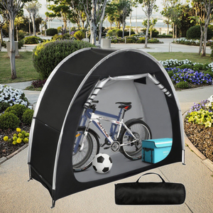 Abri de <span class=keywords><strong>vélo</strong></span> portable à toit arqué, imperméable, en tissu Oxford durable, avec structure en plastique, <span class=keywords><strong>pour</strong></span> le stockage extérieur de 2-3 vélos - Product Image 1