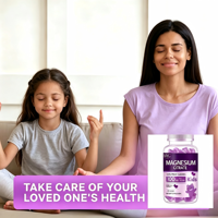 Venta Directa de Fábrica, OEM Disponible. Gomitas de Citrato de Magnesio Natural para el Sueño de los Niños Suplementos sin Melatonina para la Relajación Infantil