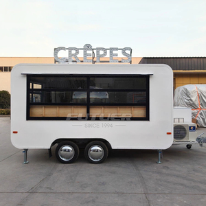 Bar Mobile per Cocktail all'Aperto, Rimorchio per Gelati Italiani, Carretto per Caffè, Cucina Mobile, Food Truck per BBQ Completamente Attrezzato - Product Image 1