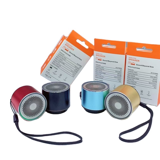 Hot Selling K21 Mini Small Portable Blue Tooth Speaker Speakers LED Aluminum Alloy Sound Box Wireless Speakers