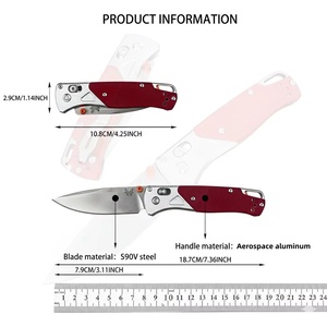 Coltello <span class=keywords><strong>Benchmade</strong></span> 535-9 Bugout, Lama in Acciaio S30V, Impugnatura in Alluminio Aeronautico, Consegna Rapida da Magazzino USA per Uso Quotidiano e Caccia - Product Image 6