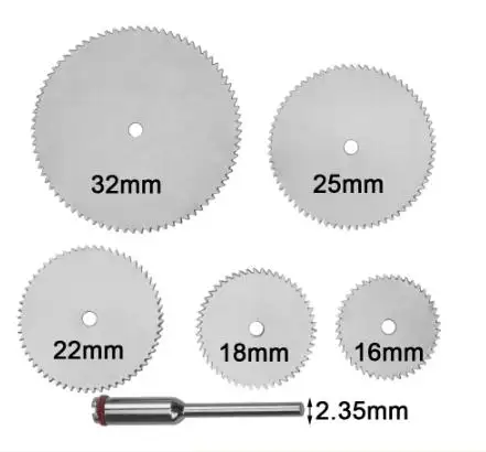 Cowee-disco de corte de madera Circular para Dremel, herramientas rotativas con mandril, rueda cortadora de madera