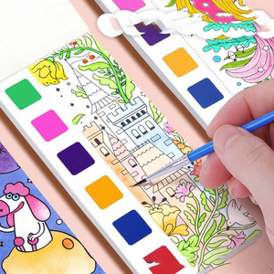 สมุดระบายสีน้ำ หนังสือระบายสีด้วยน้ำสำหรับเด็กอายุ 3-5 ปี สมุดระบายสีน้ำสำหรับเด็กวัยหัดเดิน 4-6 ปี ศิลปะสร้างสรรค์และงานฝีมือ - Product Image 2