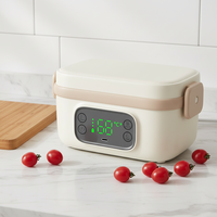 Conteneur alimentaire électrique auto-chauffant 650 ml, prix de gros OEM, batterie 8800 mAh, chauffe-plat en acier inoxydable de qualité alimentaire