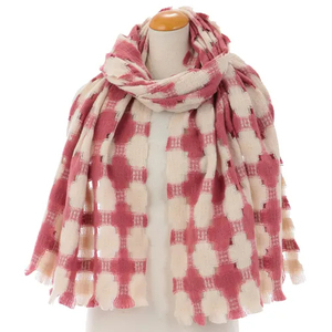 Bufanda larga elegante a cuadros, gruesa, cálida, transpirable y cortavientos, para mujer, estilo otoño-invierno. - Product Image 1