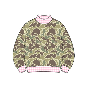 Combinaison à carreaux décontractée pour bébé garçon, motif camouflage de chasse, col moyen, vêtements pour enfants - Product Image 3