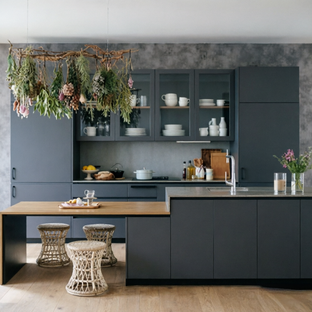 Factory Price Wholesale Kitchen Cabinet Sets with Minimalist Grey Design for High Volume Home Renovation Supply