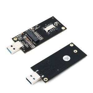 อะแดปเตอร์ <span class=keywords><strong>M</strong></span>.<span class=keywords><strong>2</strong></span> NGFF คีย์ B ไปยัง USB 3.0พร้อมช่องใส่ซิม6Pin สำหรับโมดูล3G 4G WWAN/LTE - Product Image 1