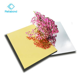 <span class=keywords><strong>Plaque</strong></span> <span class=keywords><strong>Dibond</strong></span> miroir argent et or anodisé de 3mm Panneaux composites en aluminium Matériau de signalisation Feuille ACP - Product Image 3